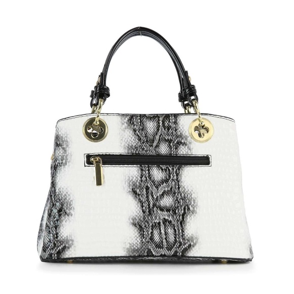 (NWT) Snake Print Embossed Hand Tote Set - Picture 3 of 3